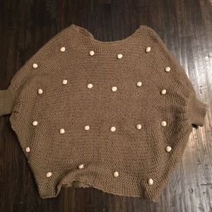 Oversized Pom Pom sweater